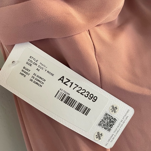 Azazie bridesmaid dress dusty rose NWT - Picture 5 of 8